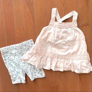 Shabby Chic shorts and top set, size 12 months